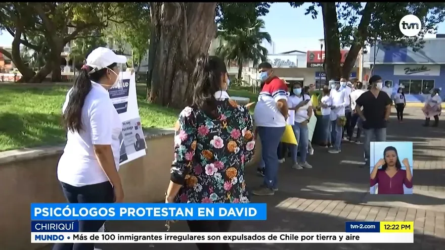 Psicólogos en Chiriquí protestan por modificación del proyecto de ley 314 sobre salud mental