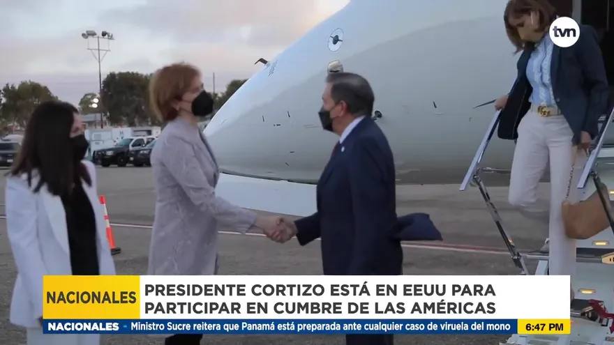 Presidente Cortizo ya está en Los Ángeles para Cumbre de las Américas