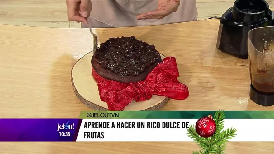 Aprende a hacer un rico dulce de frutas para esta navidad
