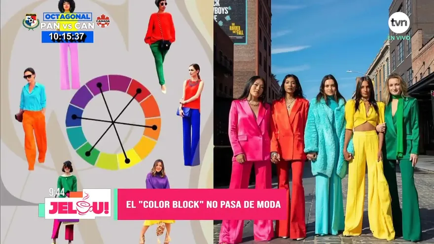El "color block" no pasa de moda