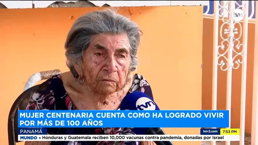 Una mujer centenaria sobrevive a la pandemia en Panamá