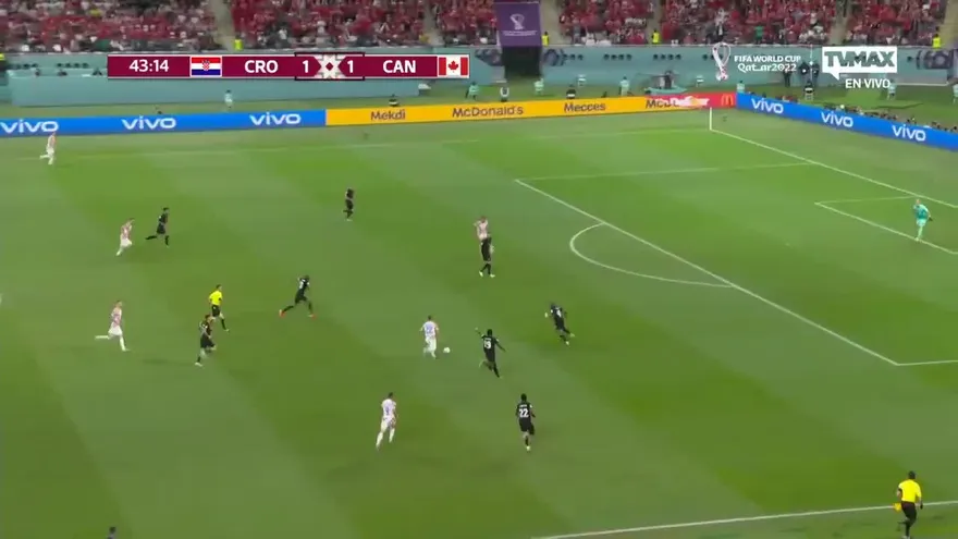 Croacia vs Canadá. Segundo gol de Croacia por Livaja