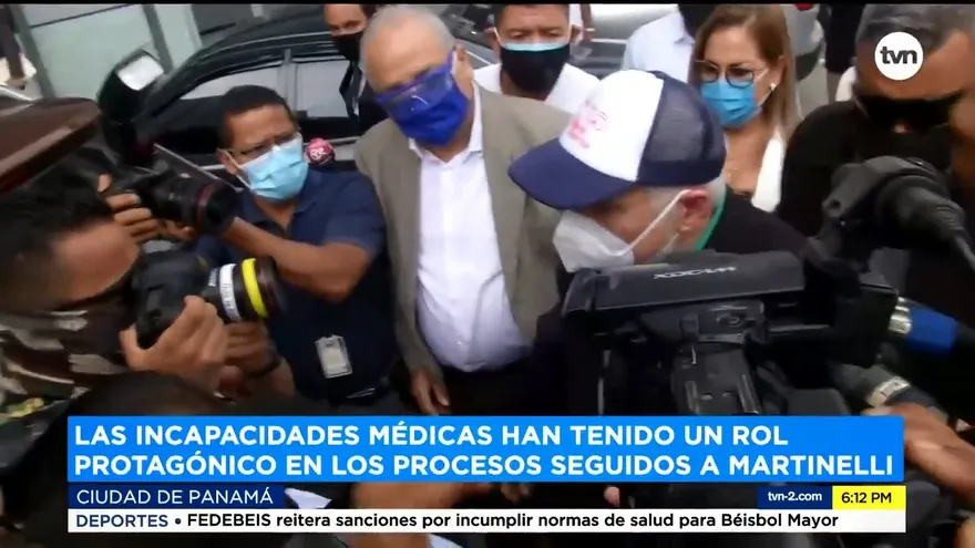 Surgen críticas por incapacidades de Martinelli para no acudir a indagatorias