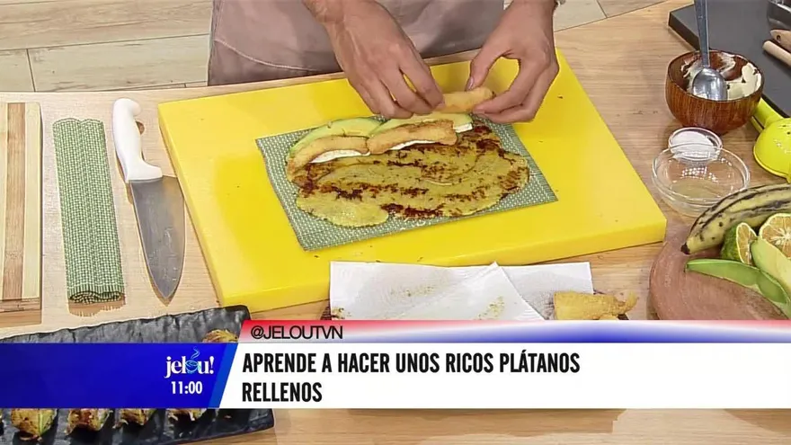 ¡Disfruta este rico platillo, plátano relleno!