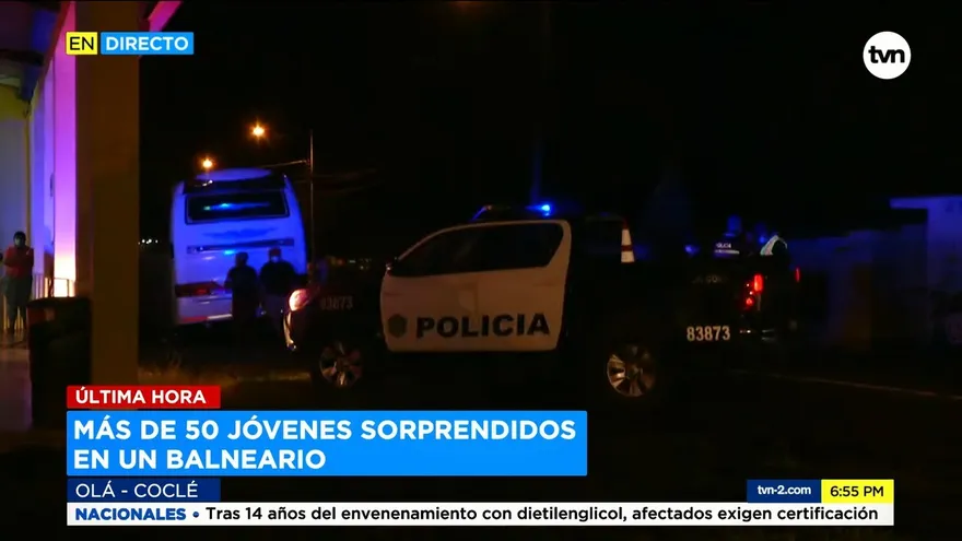 Más de 40 jóvenes son retenidos en balneario de Coclé