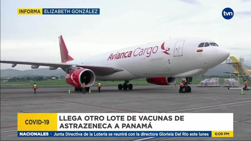 Llegan 204 mil dosis de AstraZeneca a Panamá