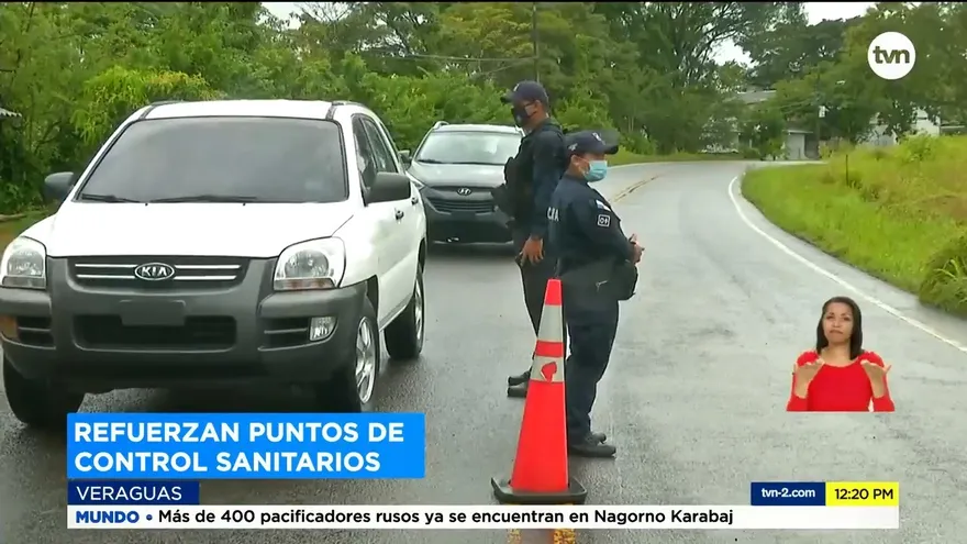 Reforzarán puntos de control en Veraguas para controlar la COVID-19