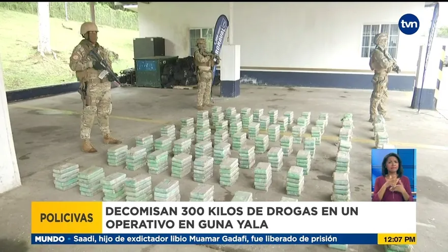 Decomisan más de 300 paquetes de droga en Guna Yala