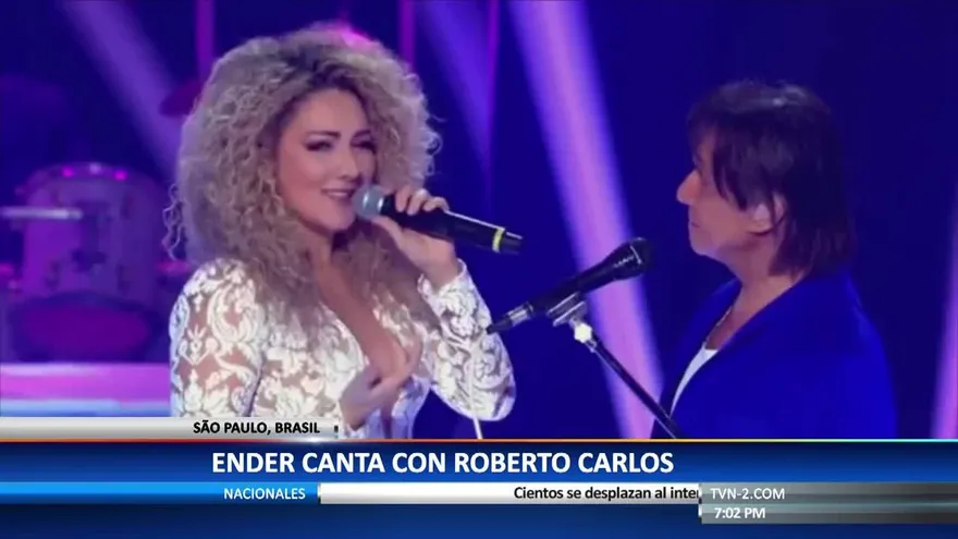 Erika Ender canta ‘Despacito’ con Roberto Carlos