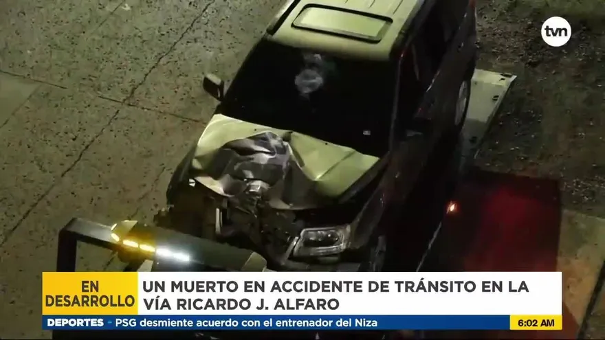 Colisión múltiple deja un muerto en la vía Ricardo J. Alfaro