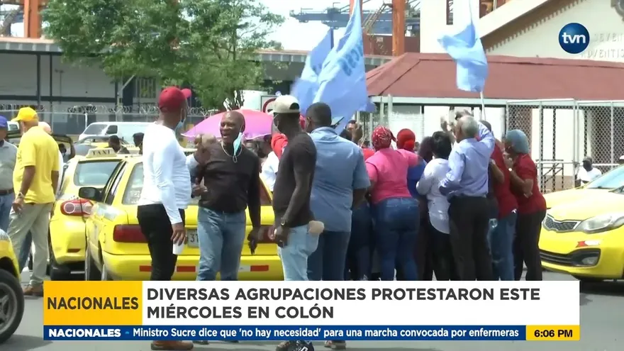 Protestas en Colón por distintos problemas de la provincia
