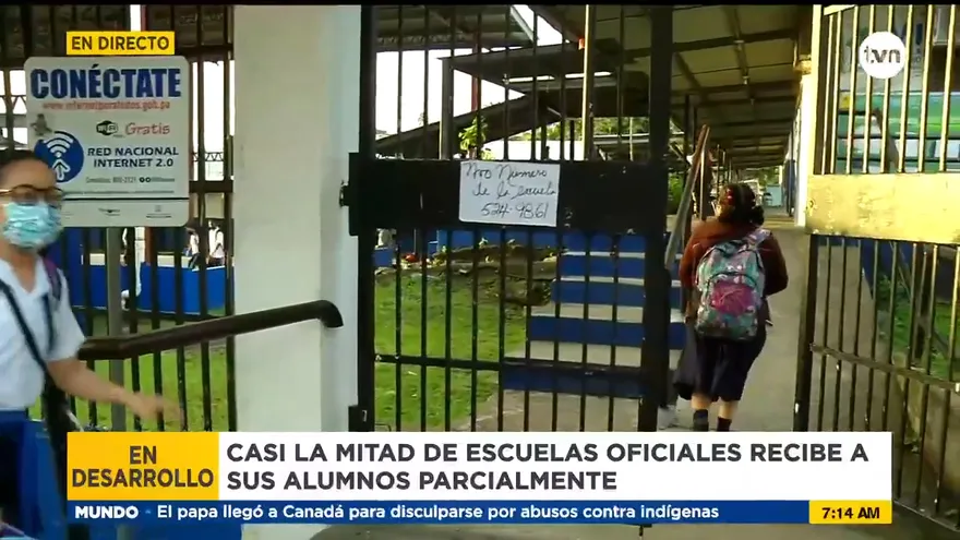 La mitad de las escuelas en San Miguelito están en clases de forma parcial