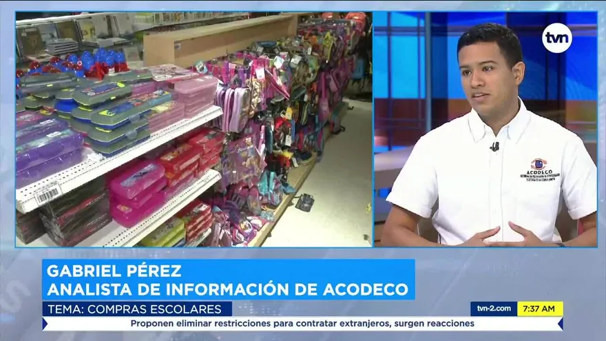 Acodeco explica operativo de verificación de útiles escolares