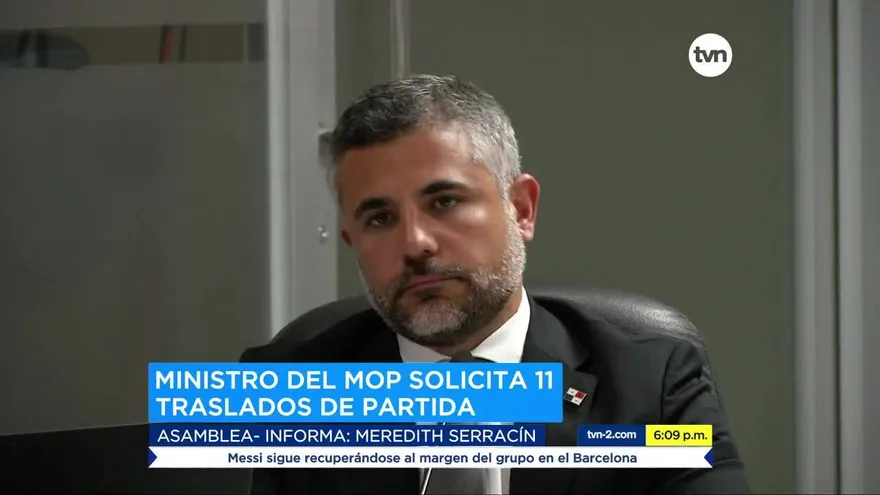 Ministro de Obras Públicas solita traslado de partidas para pagar deudas