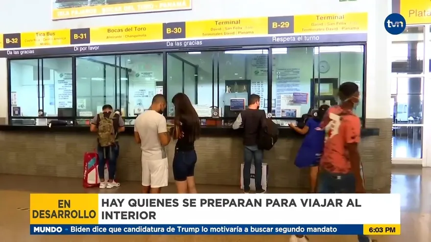 Movimiento de pasajeros en la Terminal del Albrook por Navidad