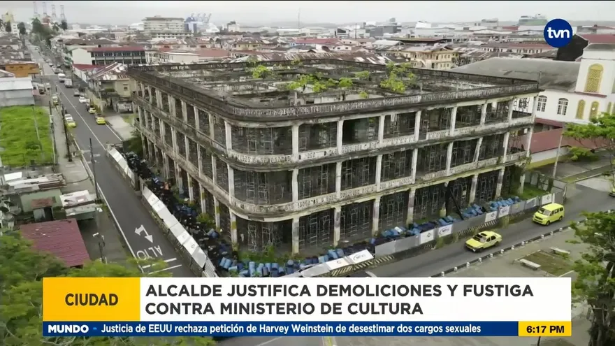 Alcalde de Colón defiende demolición de edificios históricos