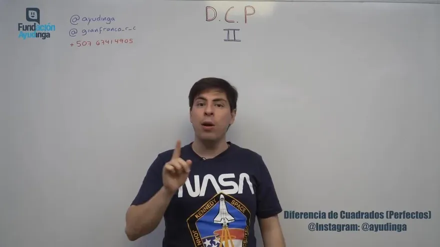Ayudinga Matemáticas 9° - Casos de Factorización - Diferencia de Cuadrados Perfectos II 14 de abril de 2020