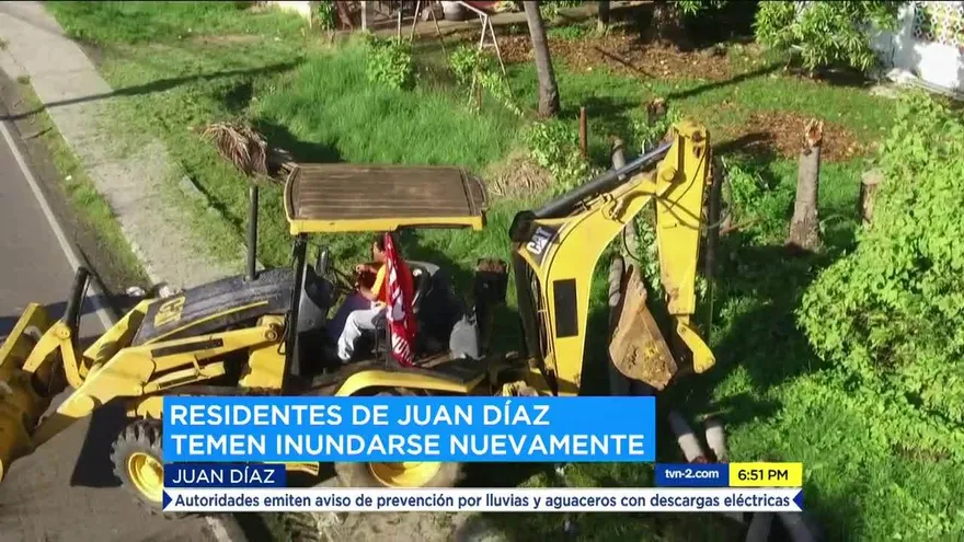 Residentes de Juan Díaz preocupados por las inundaciones