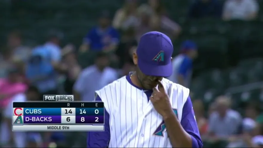 Randall Delgado no pudo contener al bateo de los Cachorros