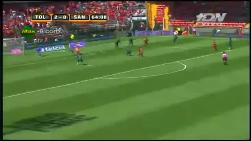 Gol de Chilena de Luis Tejada - Toluca 4-1 Santos