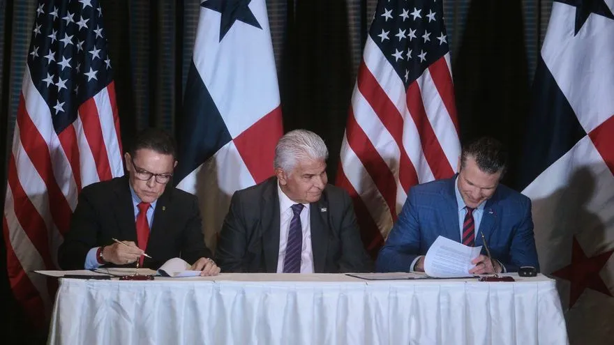 Firma del memorando de entendimiento con EEUU.