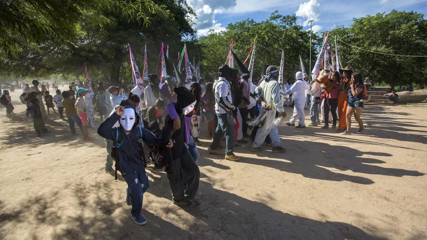 La celebración indígena Arete de Guasu en Mariscal Estigarribia, en Paraguay.