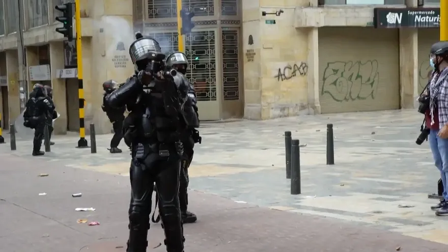 Quinto día de protestas contra la violencia policial en Colombia