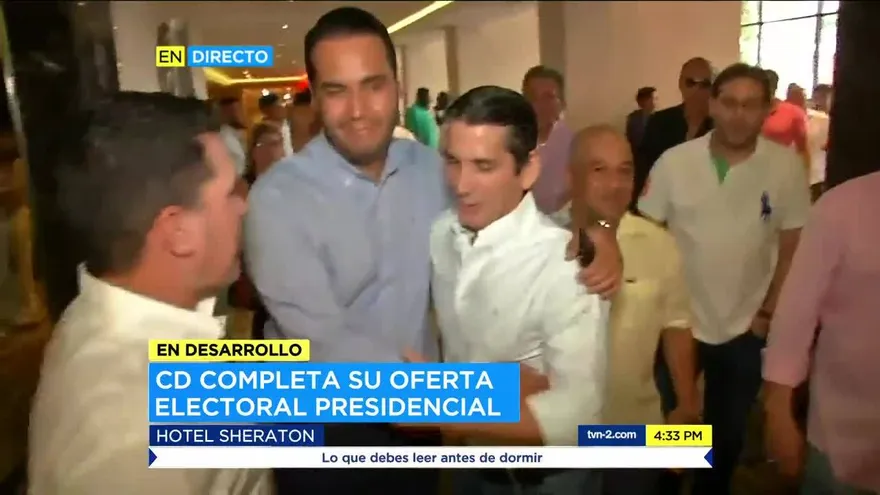 Directorio Nacional de CD ratifica a su candidato a vicepresidente