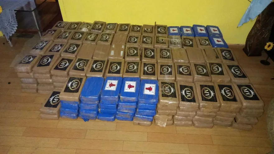 Droga decomisada por autoridades.