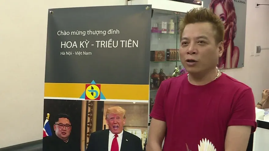 Las cabelleras de Trump y Kim, de moda en Vietnam