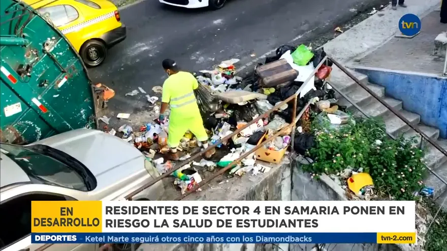 Retiran desechos que afectan a estudiantes de una escuela en Samaria