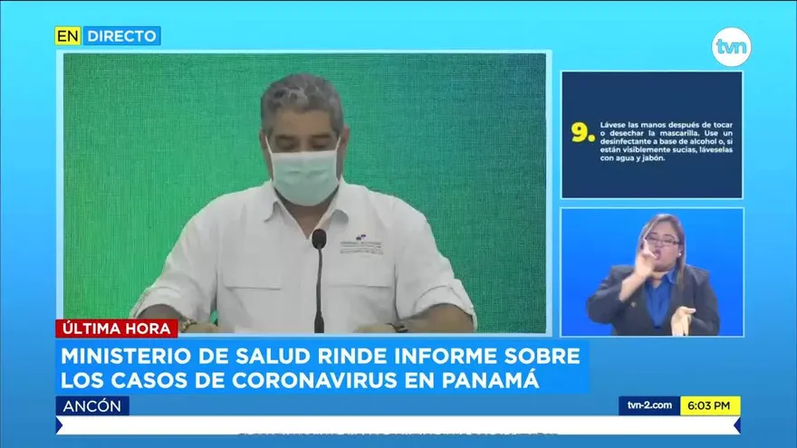 Panamá mantienen letalidad de 2.6% frente a pandemia por COVID-19