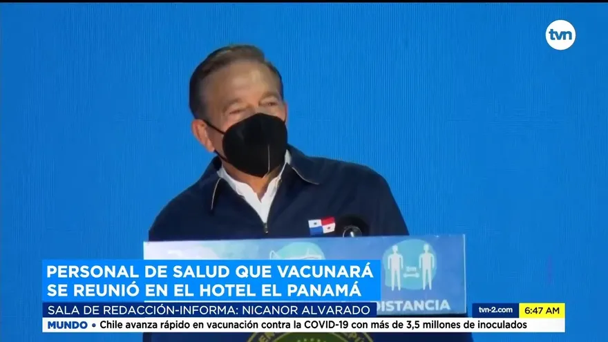 Mensaje de Cortizo a personal de salud que participa en vacunación