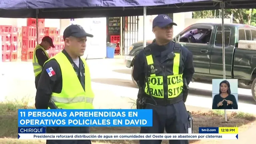 Realizan operativos en David Chiriquí