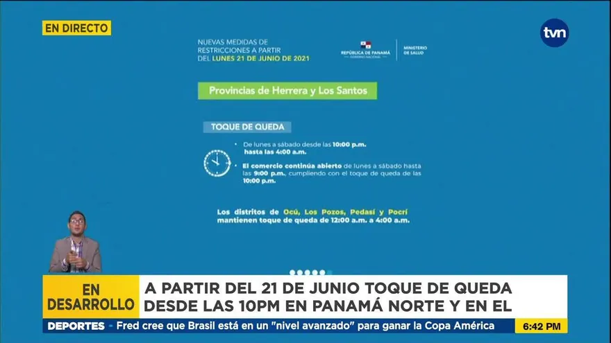 Se dictan medidas de restricciones para Herrera y Los Santos