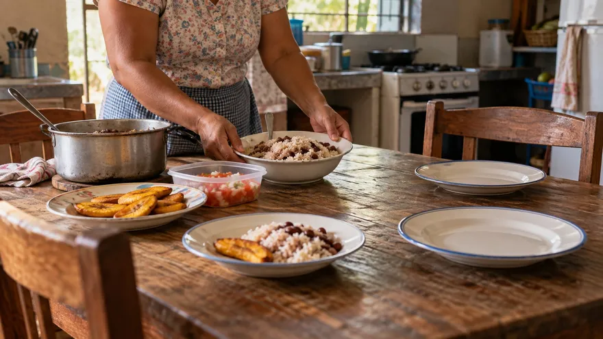 : Un estudio de la CCIAP encontró que el 47 % de los hogares consultados comió menos de tres veces al día durante el último mes por falta de dinero. Imagen ilustrativa.