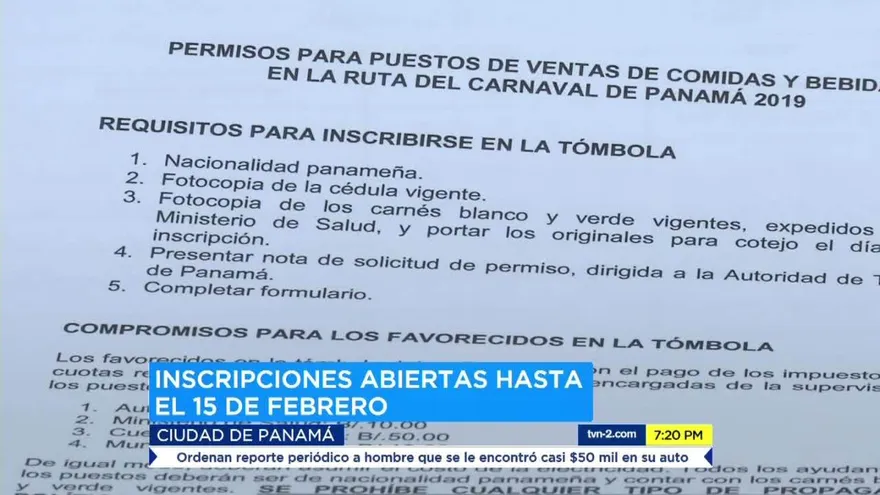 Permisos para los puestos de comida y bebidas en carnaval capitalino