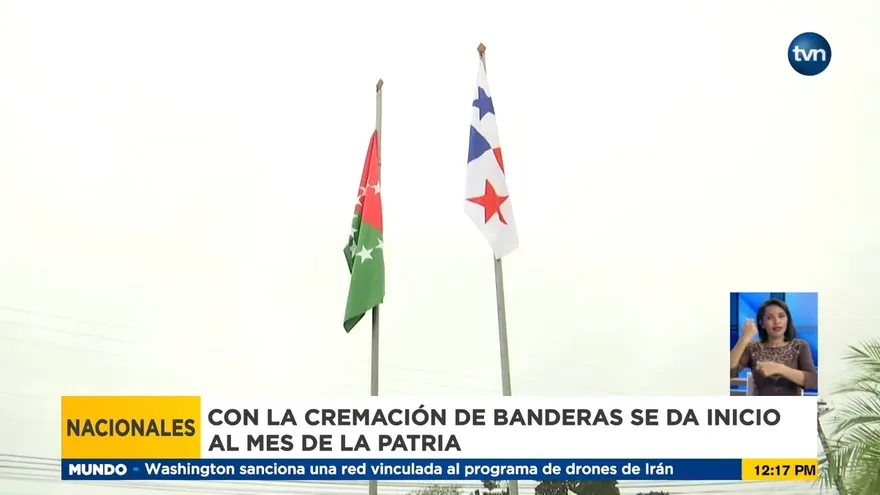 Chiriquí comienza fiestas patrias con cremación de banderas