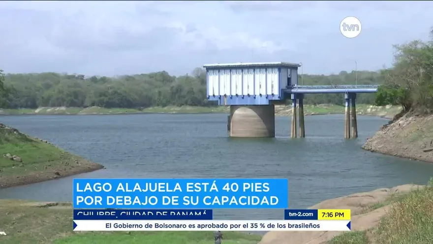 Preocupación en el Idaan por bajo nivel del lago Alajuela