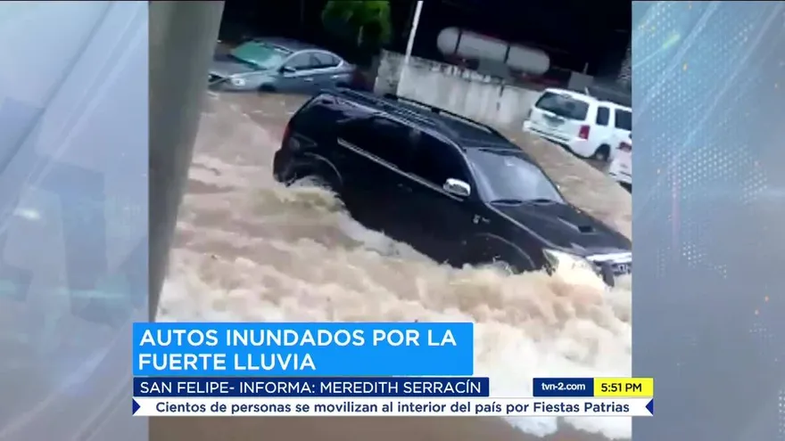 Lluvias causan inundaciones en calles de la ciudad capital