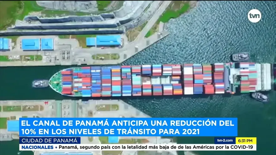 Canal de Panamá anticipa una reducción del 10% en los niveles de tránsito