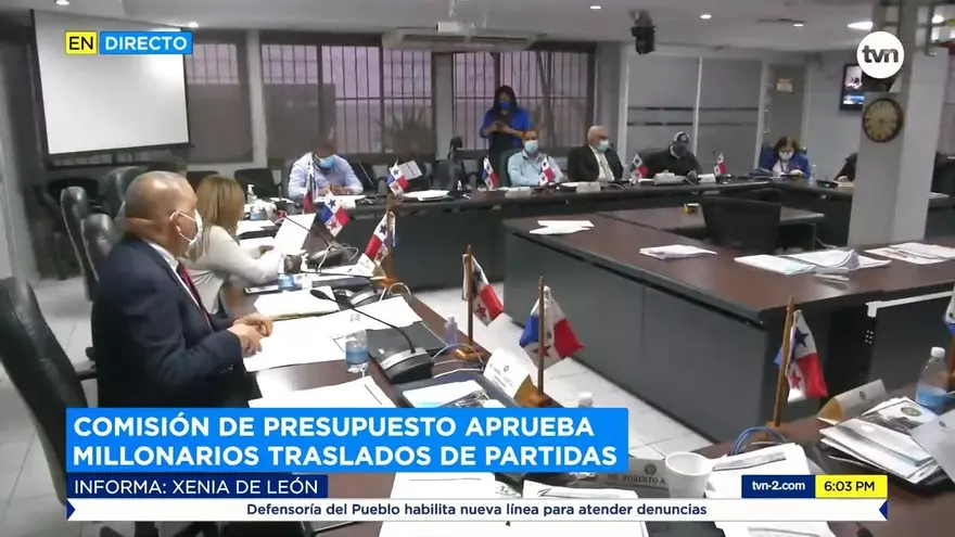 Comisión de Presupuesto de la Asamblea Nacional aprueba millonarios traslados de partida