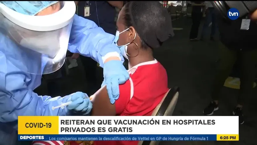 Hospitales privados se sumaron a la vacunación