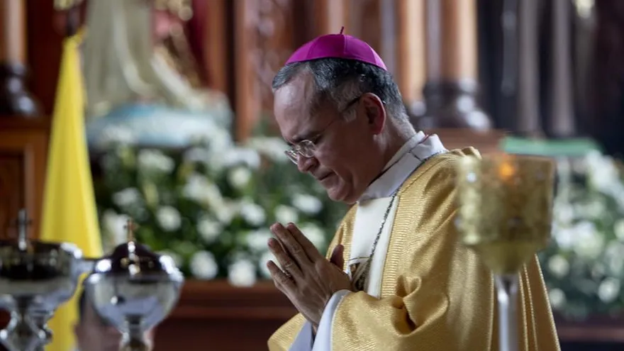 En la imagen el obispo nicaragüense Silvio Báez