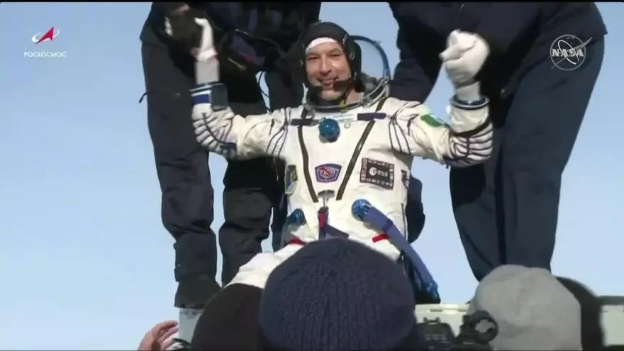 Astronauta de EEUU regresa a la Tierra tras batir récord femenino de permanencia en el espacio