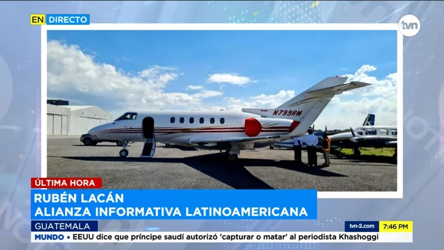 Más detalles de la retención del avión del expresidente Martinelli en Guatemala