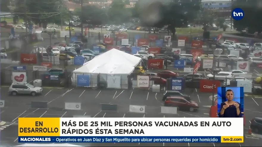 Panameños acuden a colocarse la segunda dosis de AstraZaneca