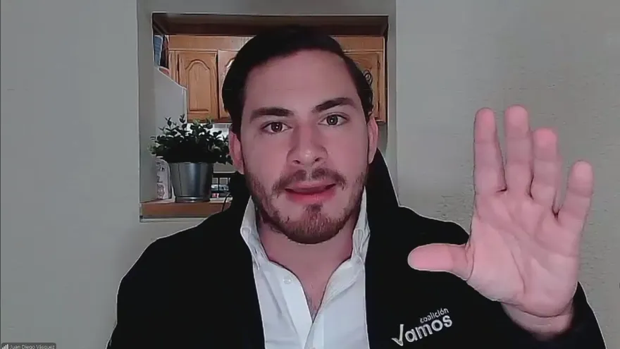 Juan Diego Vásquez, presidente de la coalición Vamos