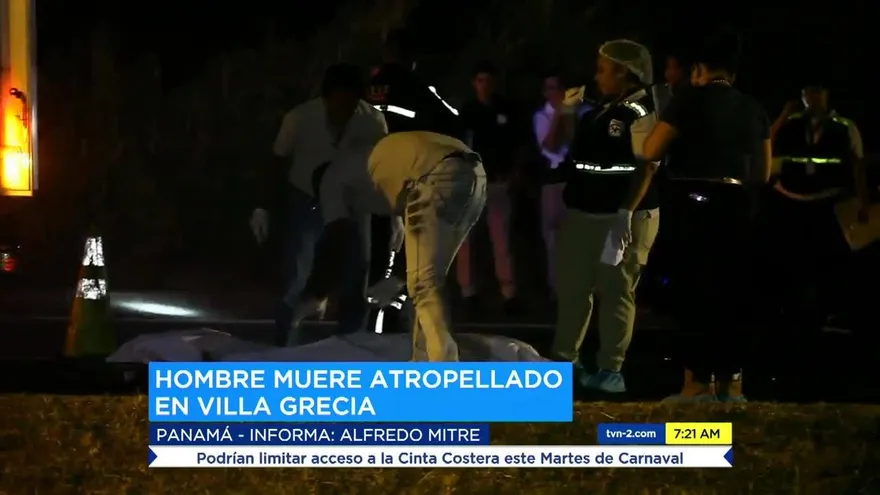 Hombre muere atropellado en Villa Grecia
