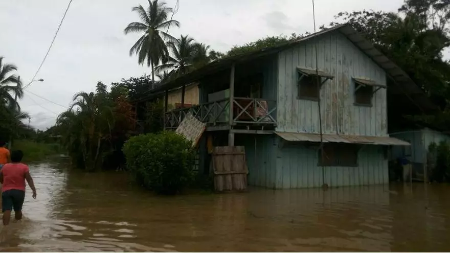 Medio centenar de casas afectadas en Chiriquí por el mal tiempo